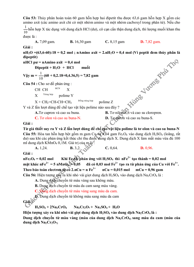 image for page Giải chi tiết đề hóa khối a 2011