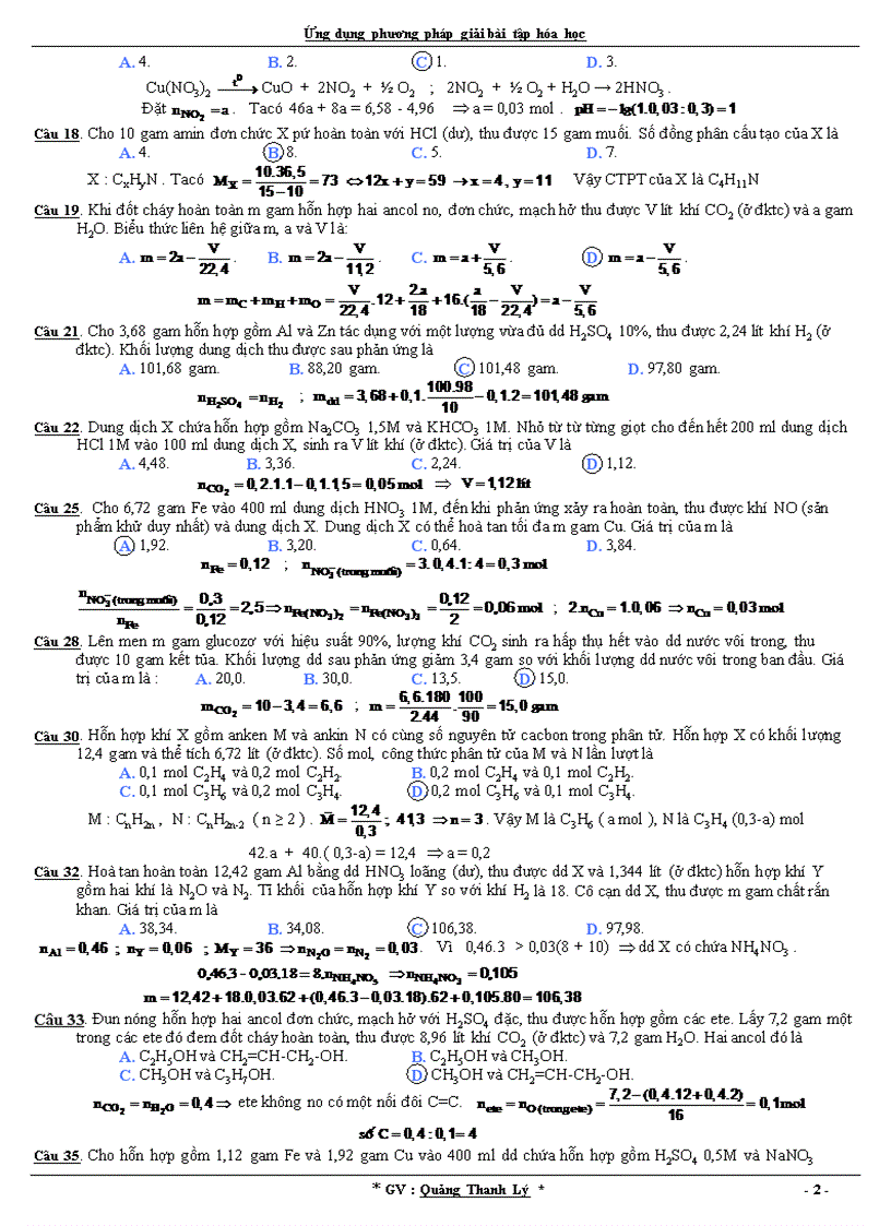 image for page Giải đề thi ĐH A B 2009 phương pháp giải nhanh