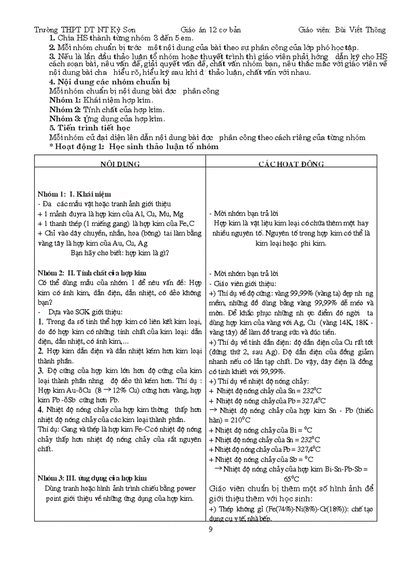 image for page Giáo án 12 cơ bản CHƯƠNG 5 KIM LOẠI