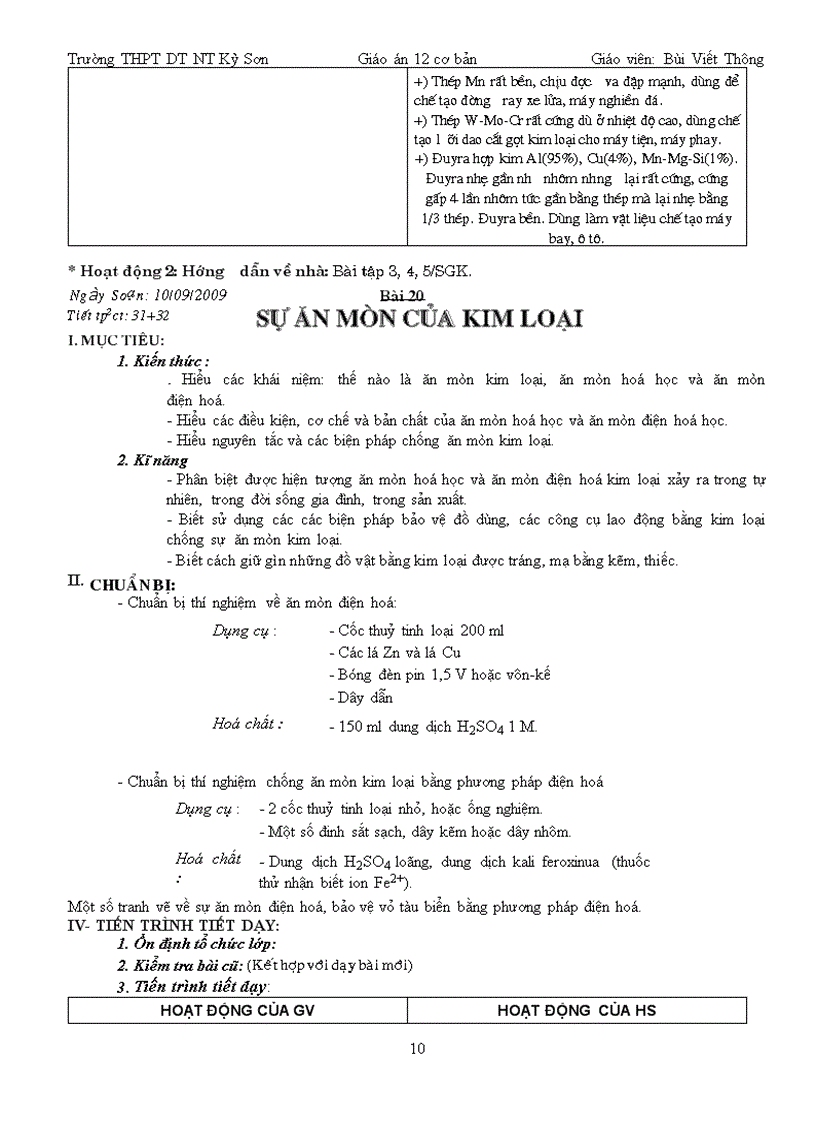 image for page Giáo án 12 cơ bản CHƯƠNG 5 KIM LOẠI