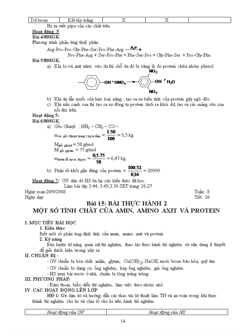 image for page Giáo án 12 nâng cao chương amin amino axit protein