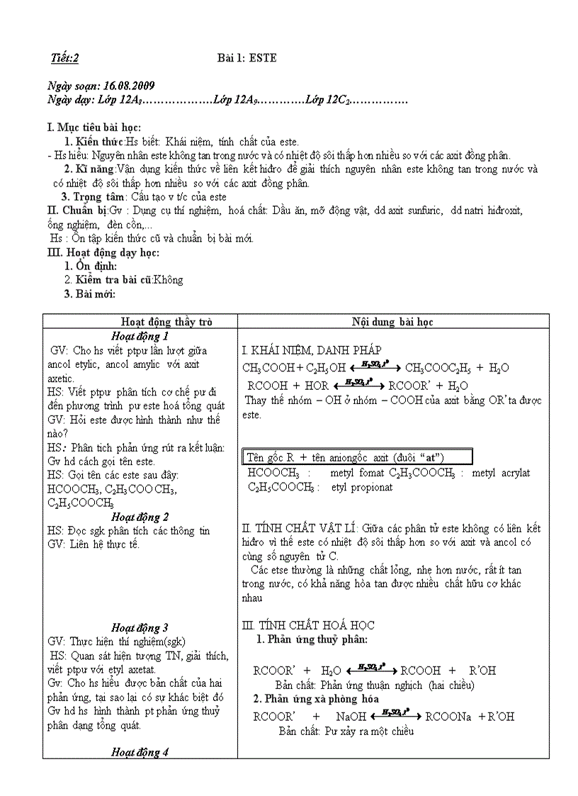 image for page Giáo án 12cb chương 1 1