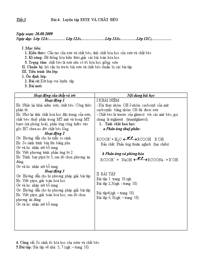 image for page Giáo án 12cb chương 1 1