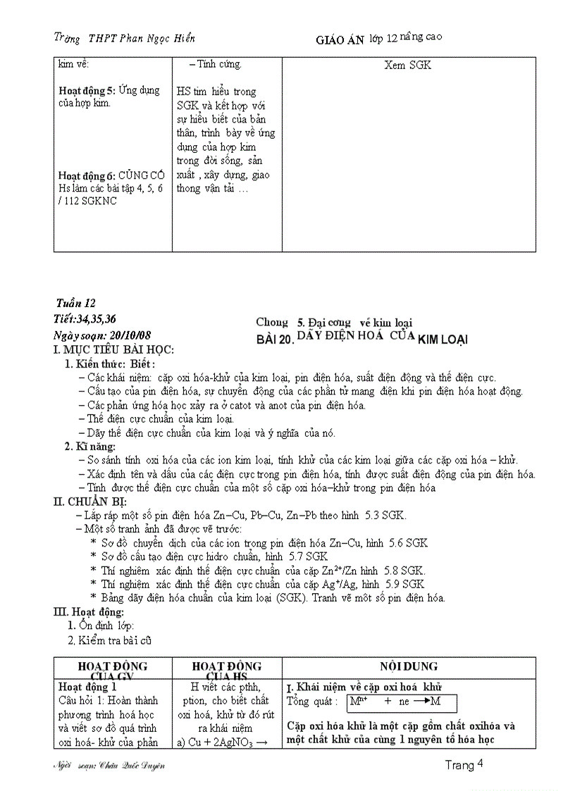 image for page Giao an 12nc chuong 5 6 3cot