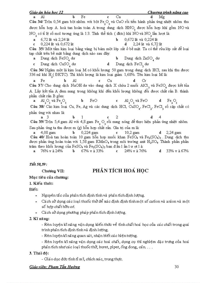 image for page Giao an chuong trinh moi lop 12 ki 2