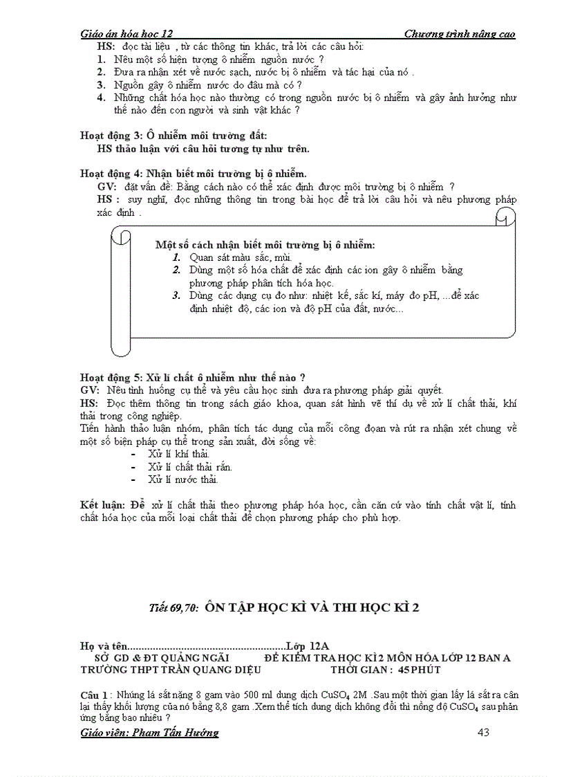 image for page Giao an chuong trinh moi lop 12 ki 2