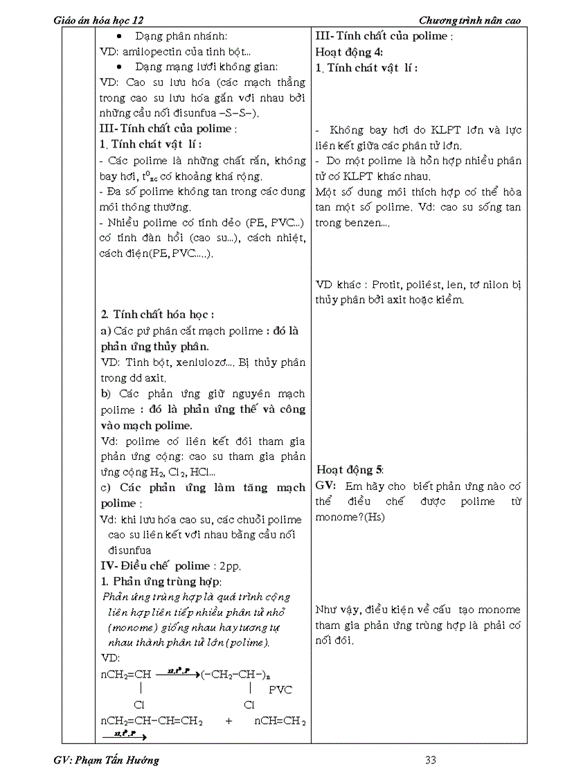 image for page Giao an hoa 12 chuong trinh moi hoc ki 1