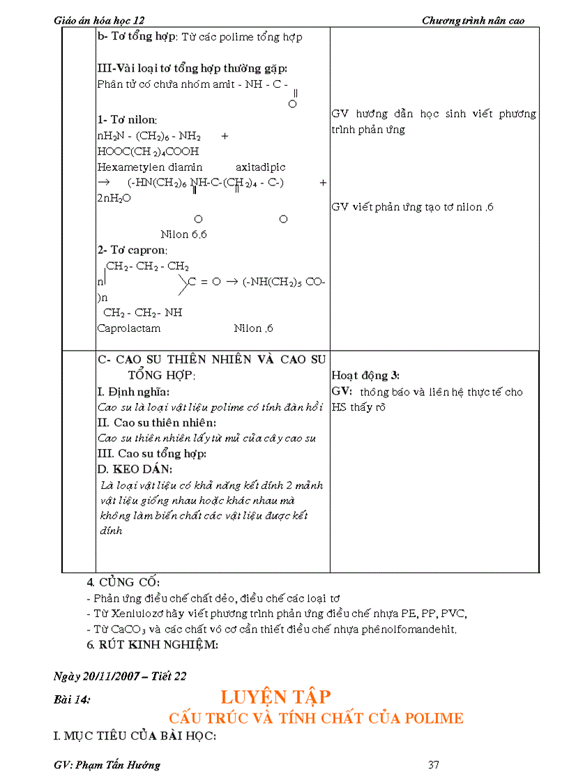 image for page Giao an hoa 12 chuong trinh moi hoc ki 1