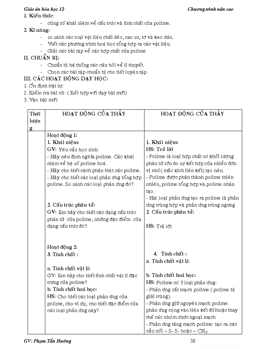 image for page Giao an hoa 12 chuong trinh moi hoc ki 1