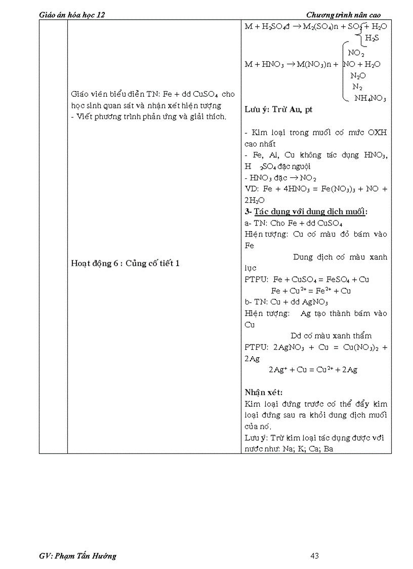 image for page Giao an hoa 12 chuong trinh moi hoc ki 1