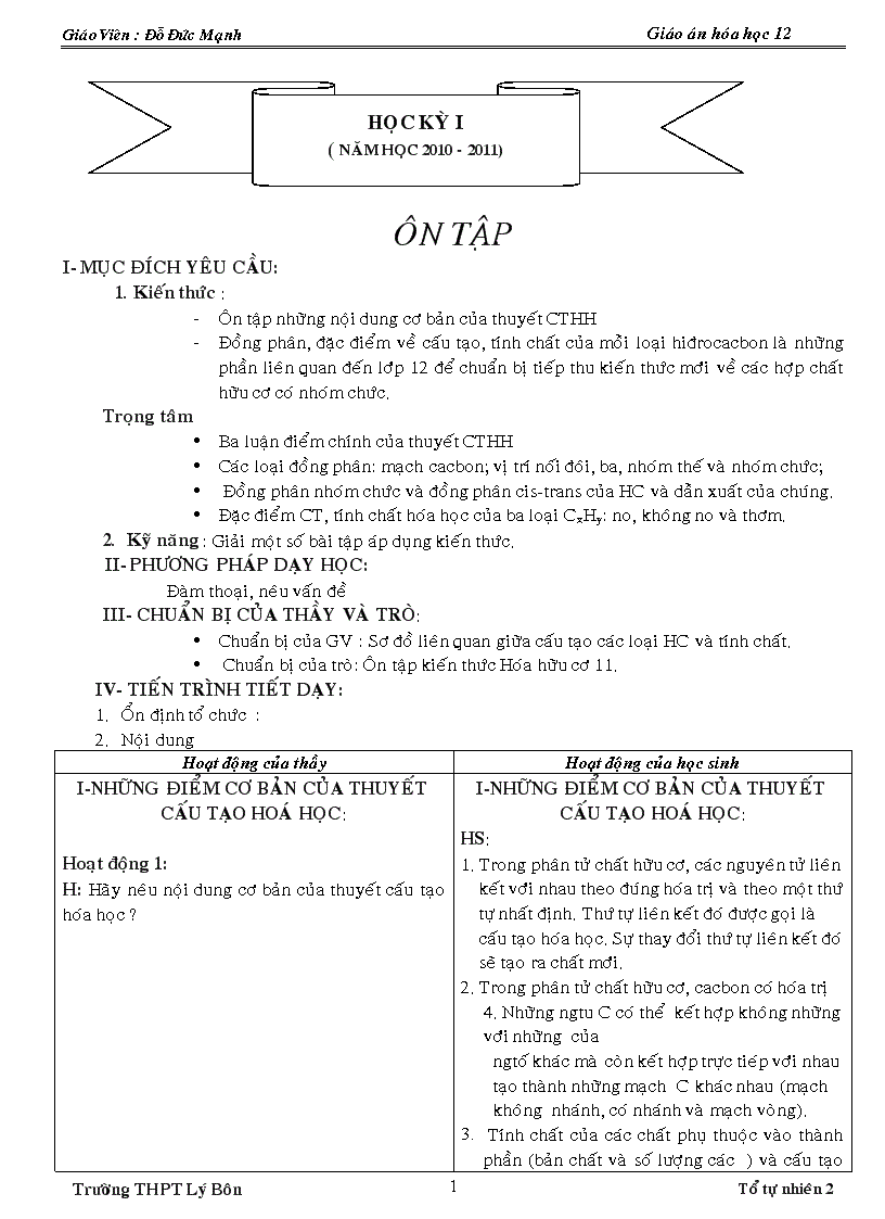 image for page Giao an hóa 12 day du