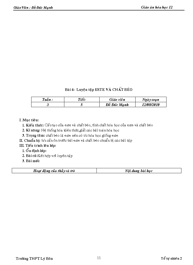 image for page Giao an hóa 12 day du