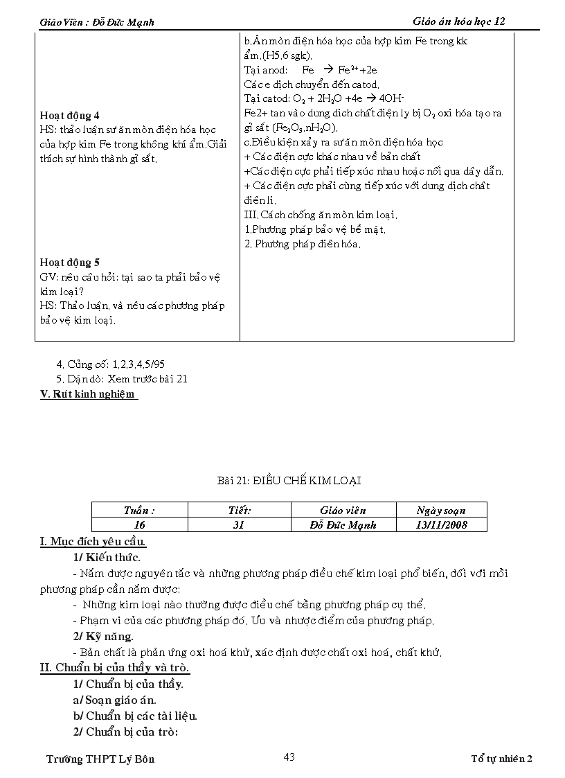 image for page Giao an hóa 12 day du