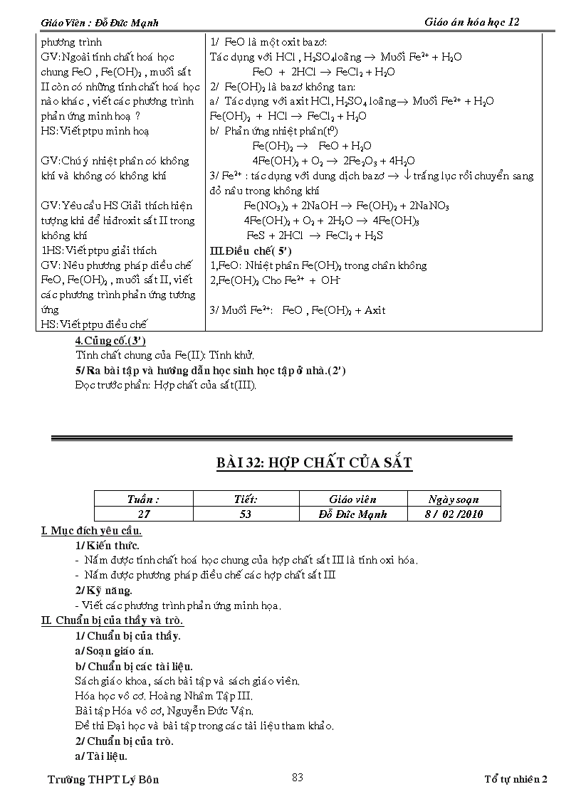 image for page Giao an hóa 12 day du