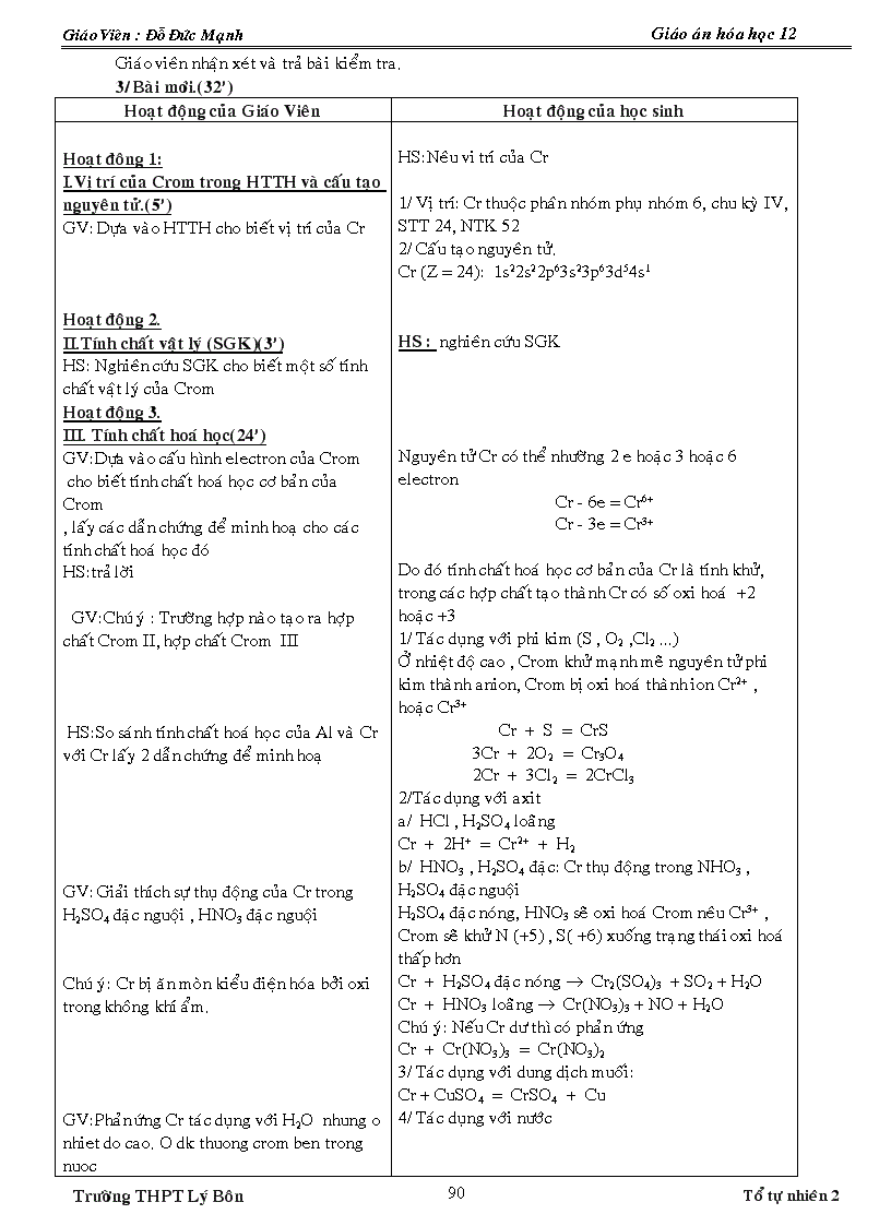 image for page Giao an hóa 12 day du