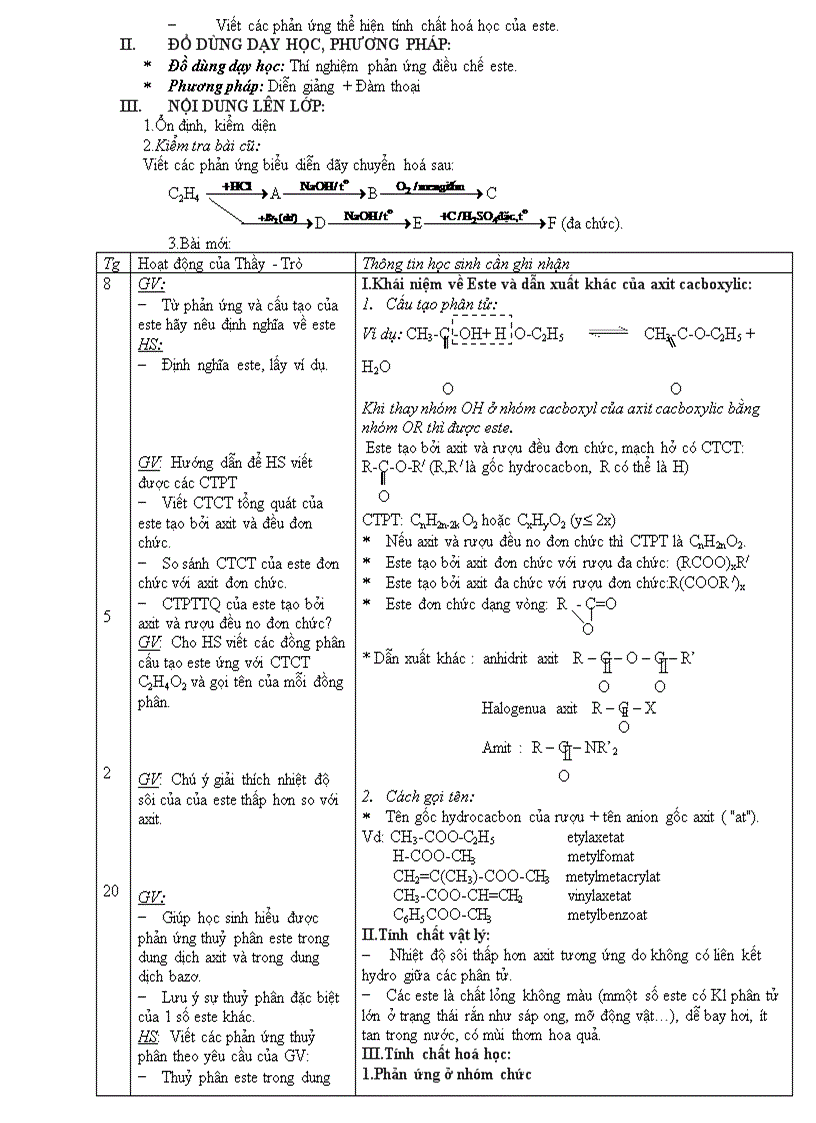 image for page Giáo án hóa 12 hk 1 năm học 08 09