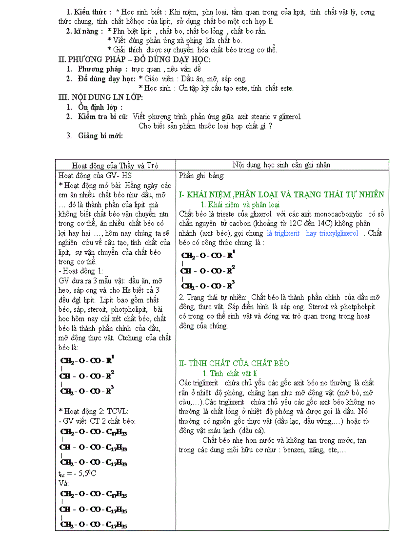 image for page Giáo án hóa 12 hk 1 năm học 08 09