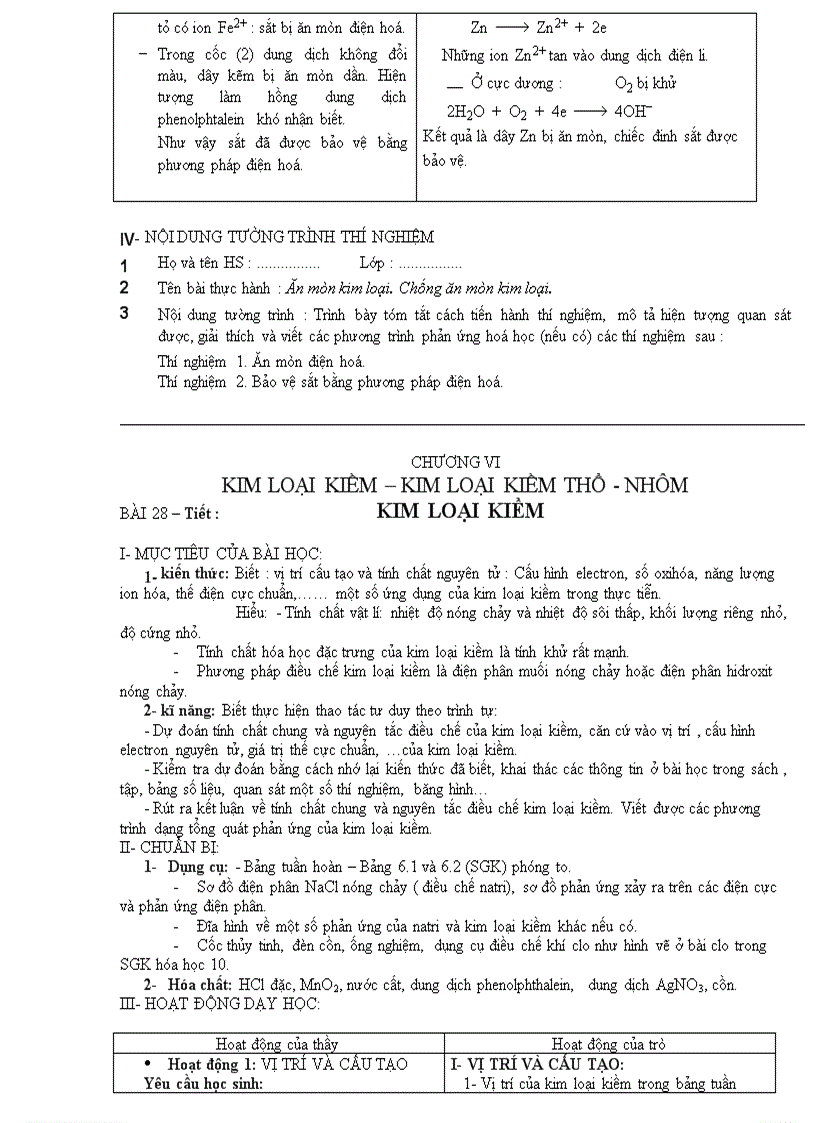 image for page Giáo án hóa 12 hk 1 năm học 08 09
