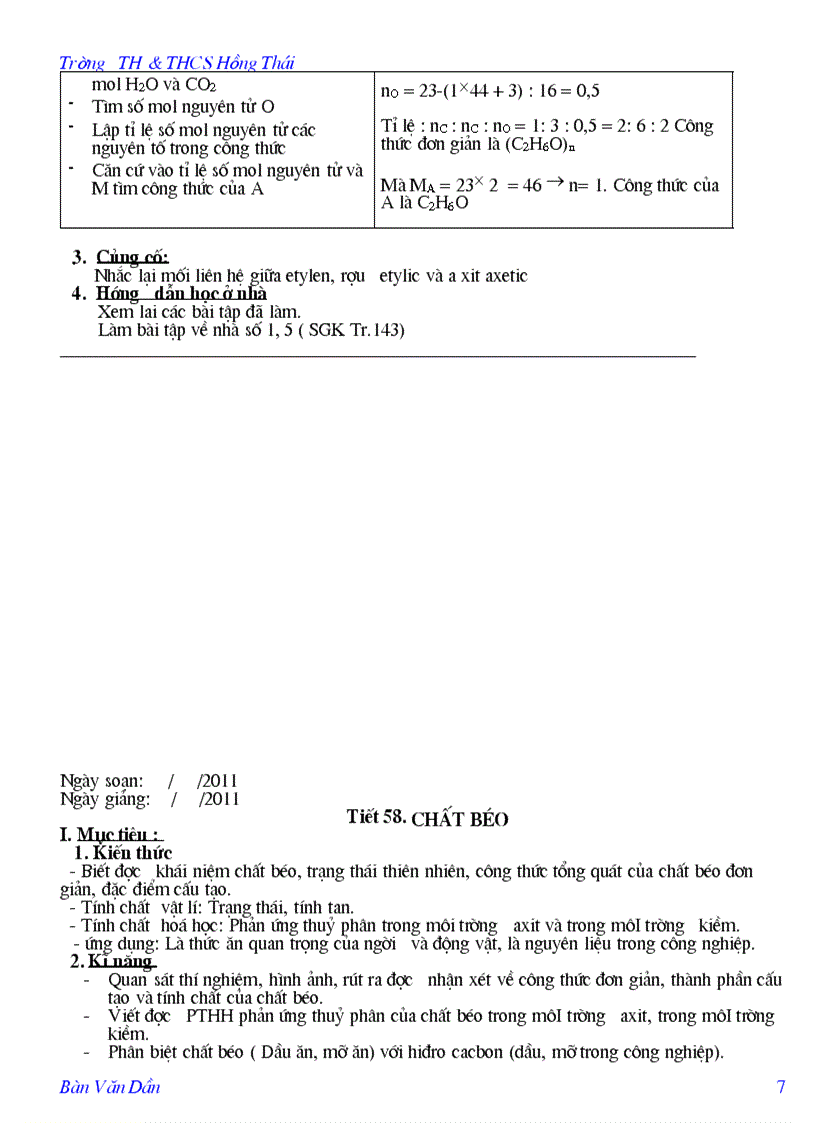 image for page Giáo án hóa 9 chương 5 Dẫn xuất của HC