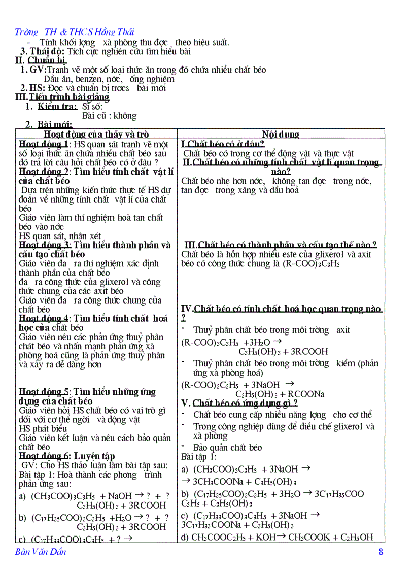 image for page Giáo án hóa 9 chương 5 Dẫn xuất của HC