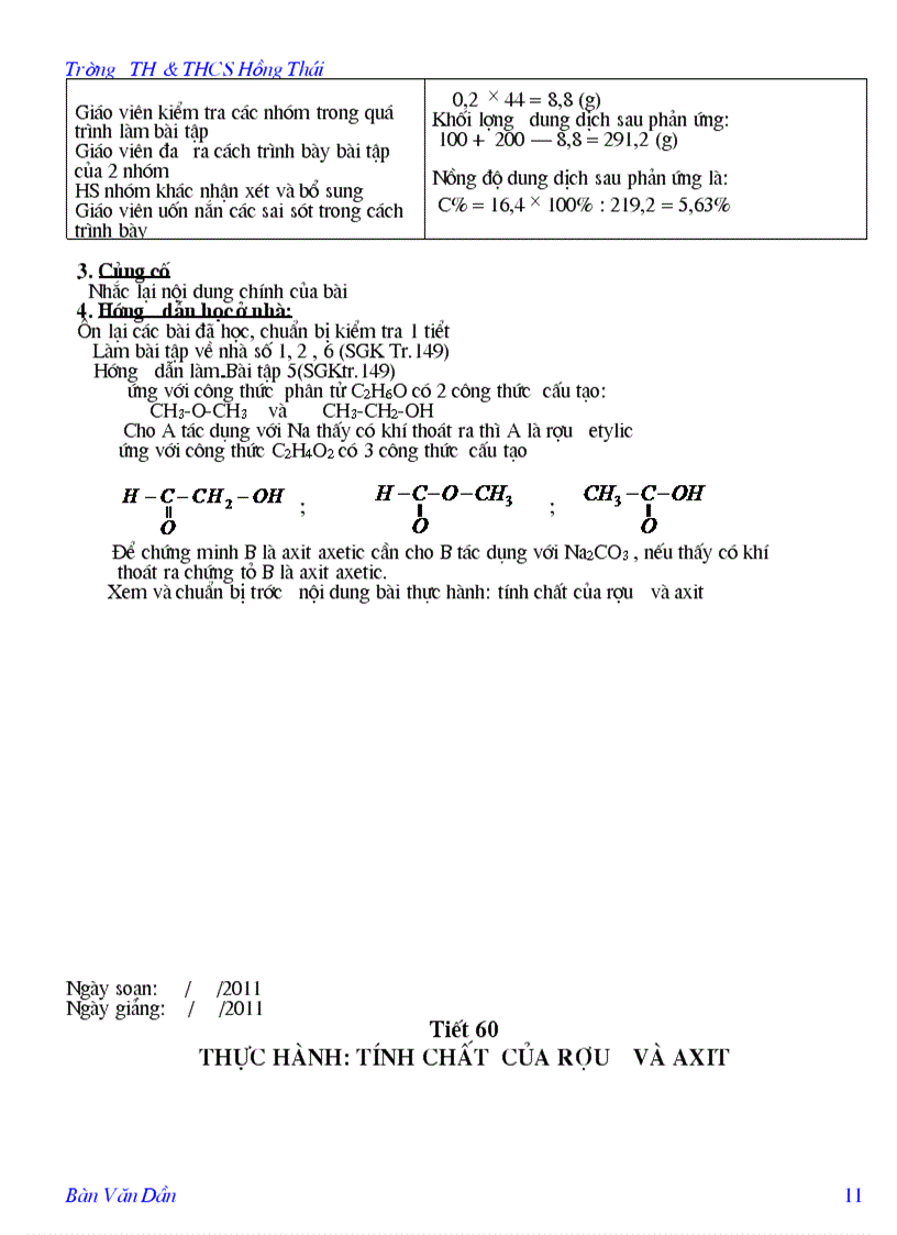 image for page Giáo án hóa 9 chương 5 Dẫn xuất của HC