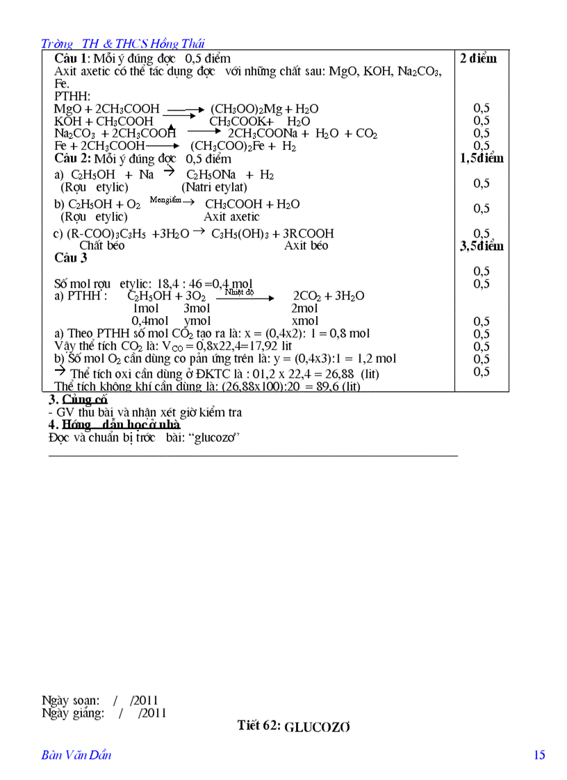 image for page Giáo án hóa 9 chương 5 Dẫn xuất của HC