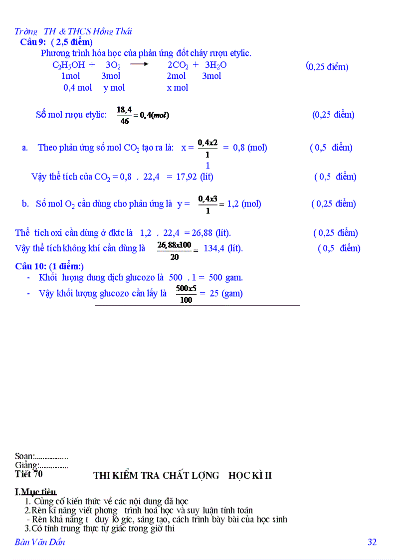 image for page Giáo án hóa 9 chương 5 Dẫn xuất của HC