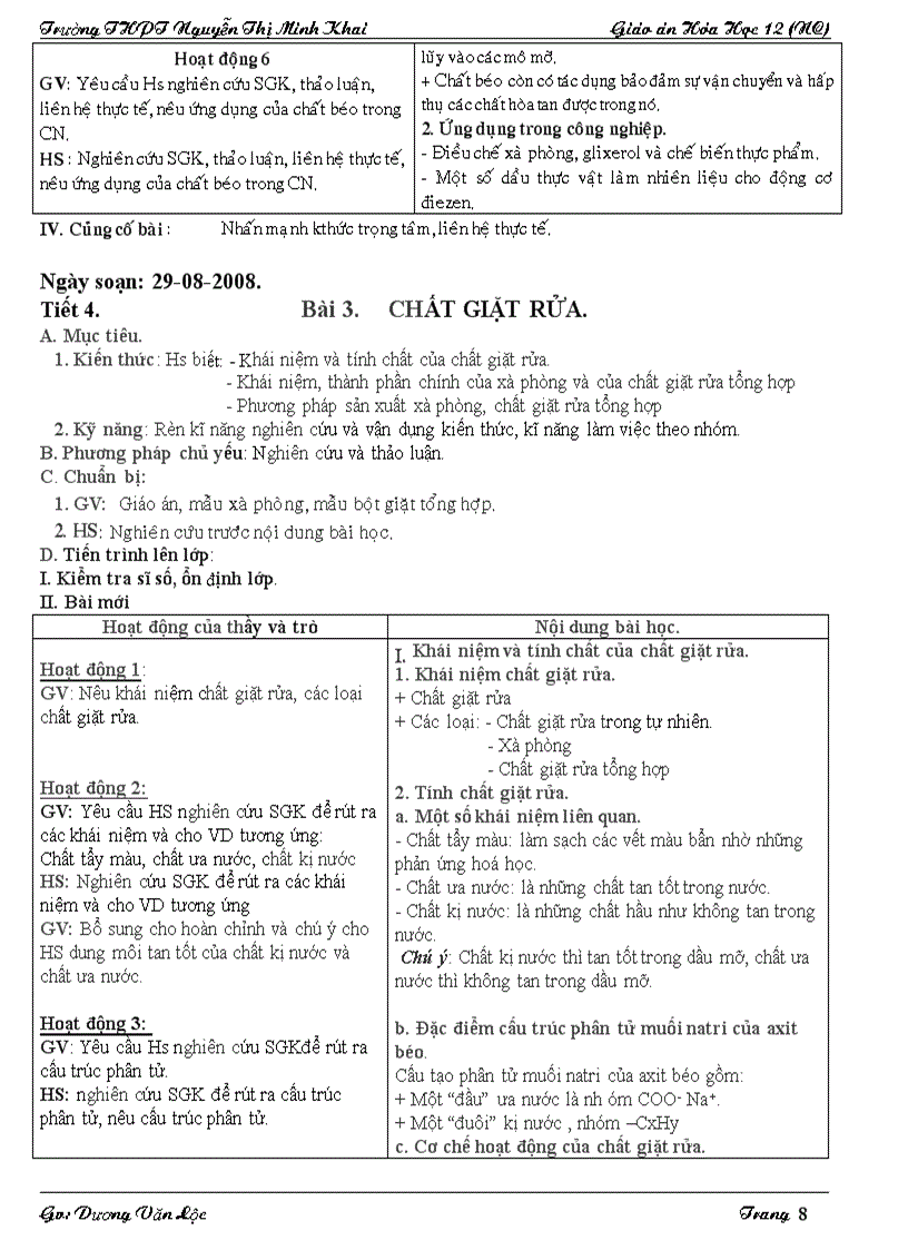 image for page Giáo án Hóa học 12 NC