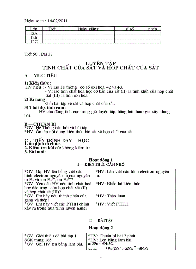 image for page Giáo án Hóa học 12 P2