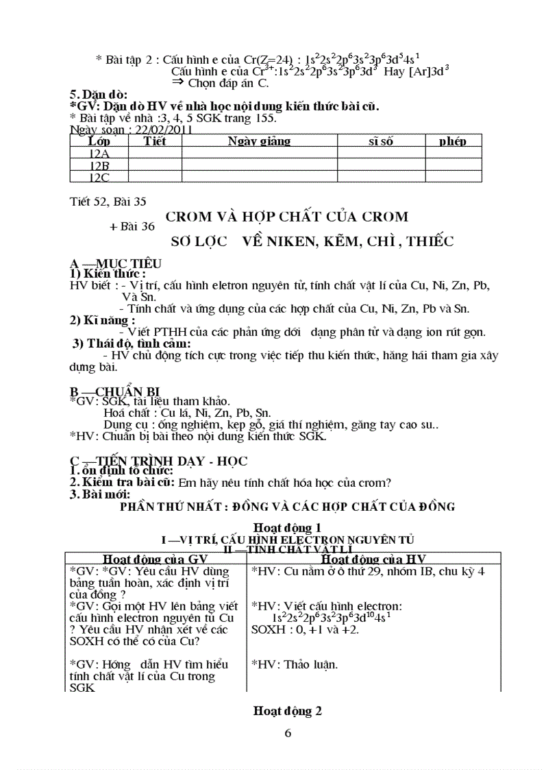 image for page Giáo án Hóa học 12 P2