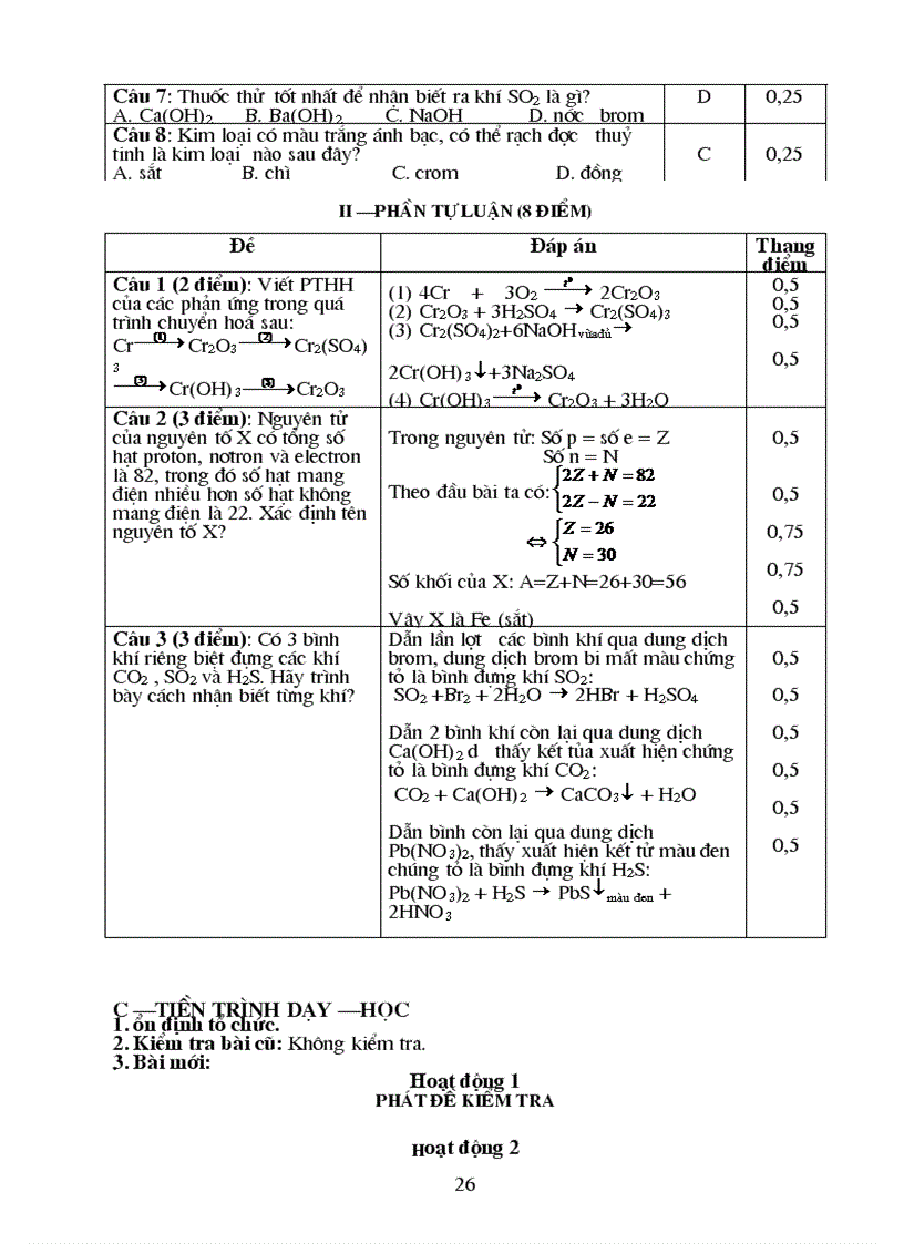 image for page Giáo án Hóa học 12 P2