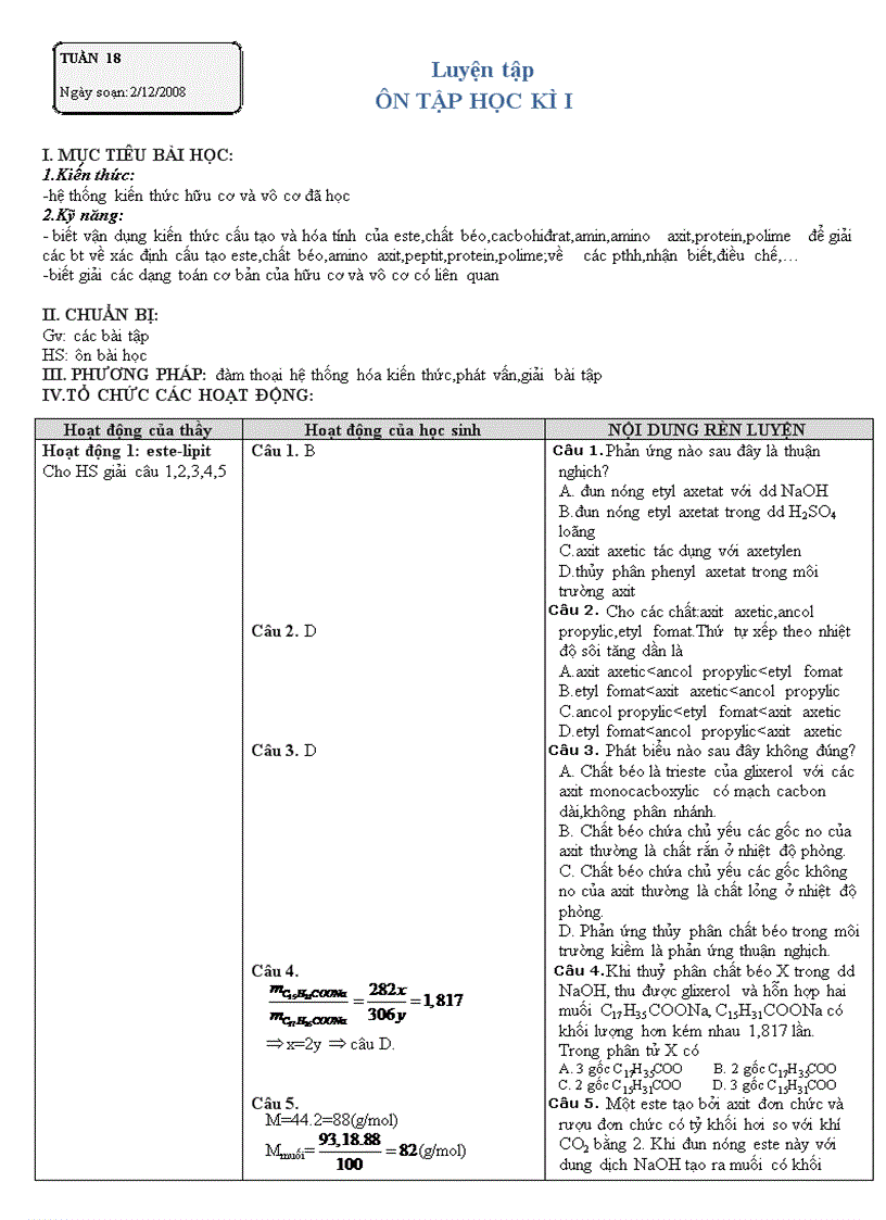 image for page Giáo án tự chọn 12 từ polime