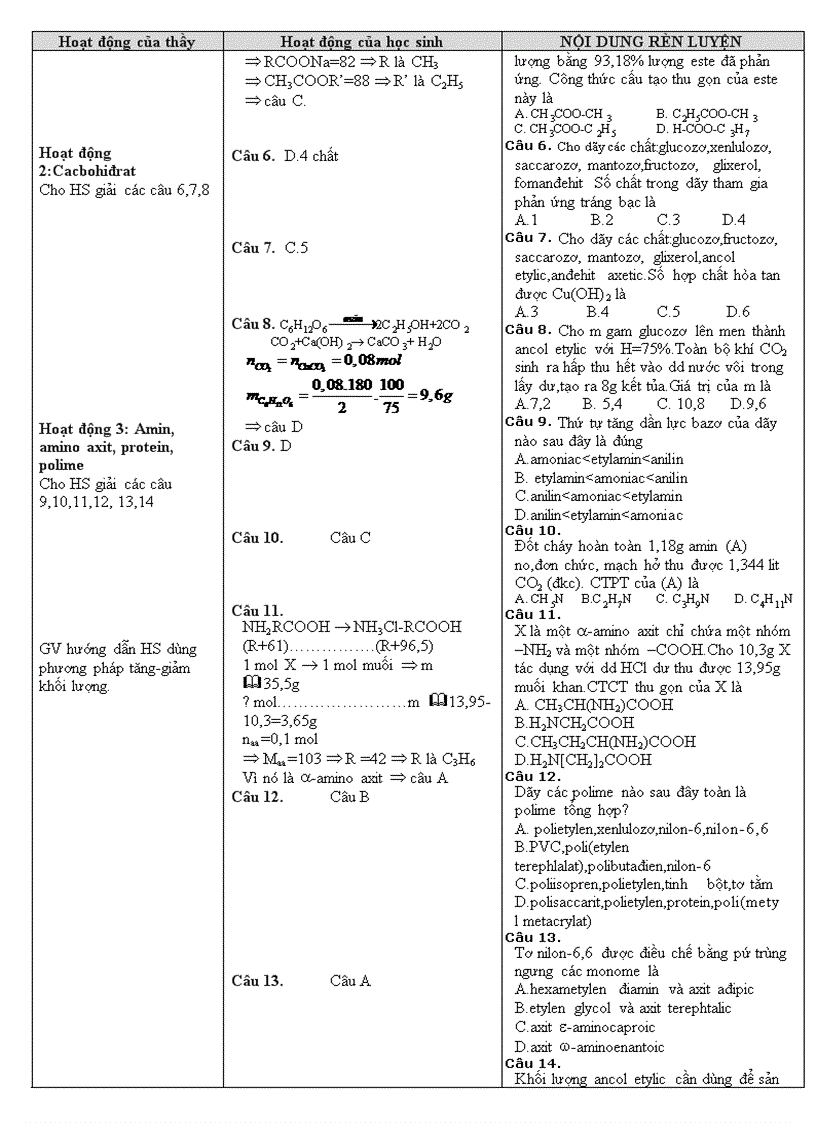 image for page Giáo án tự chọn 12 từ polime