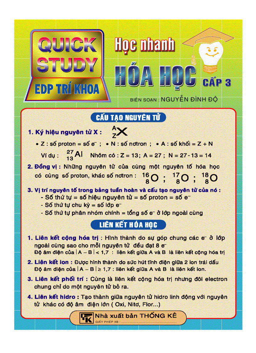 image for page Giáo trình hoá học phần 1