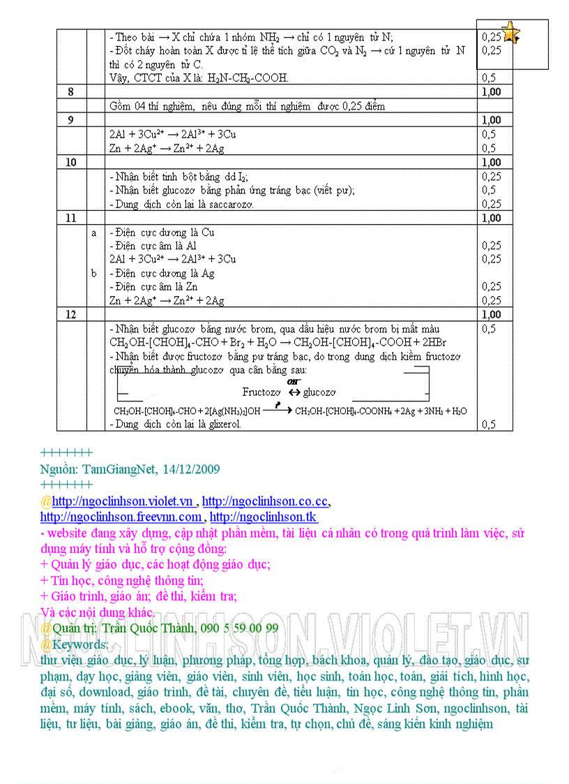 image for page H12 Đề đáp án kiểm tra học kỳ I Hóa học 12