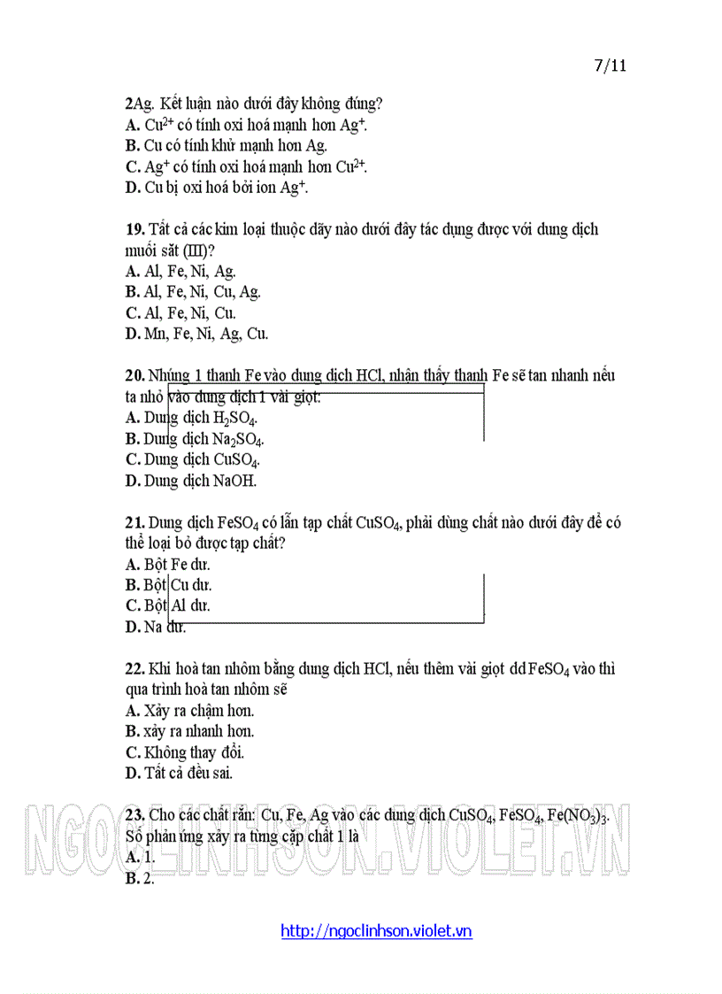 image for page H12 Polime Câu hỏi trắc nghiệm ôn tập thi kiểm tra Hóa học 12 Học kỳ I