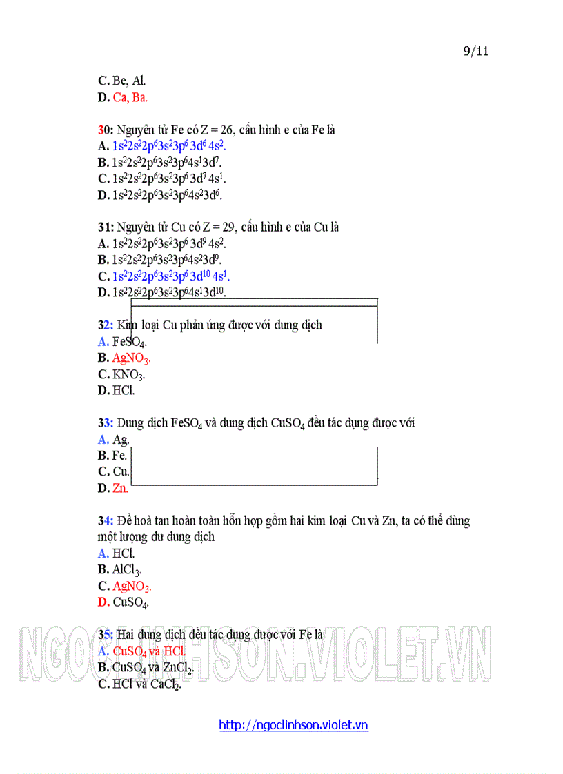 image for page H12 Polime Câu hỏi trắc nghiệm ôn tập thi kiểm tra Hóa học 12 Học kỳ I