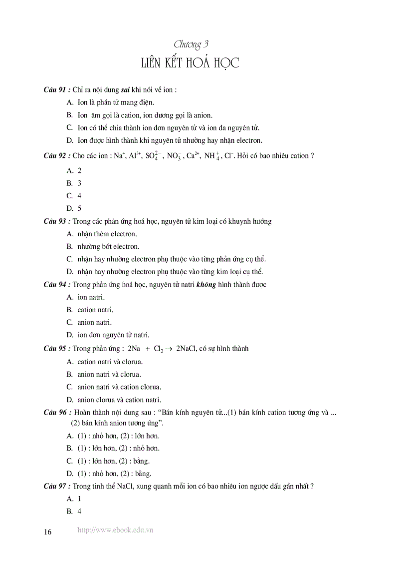image for page Hóa 1000 câu trắc nghiệm 3 khối ôn thi đh 2