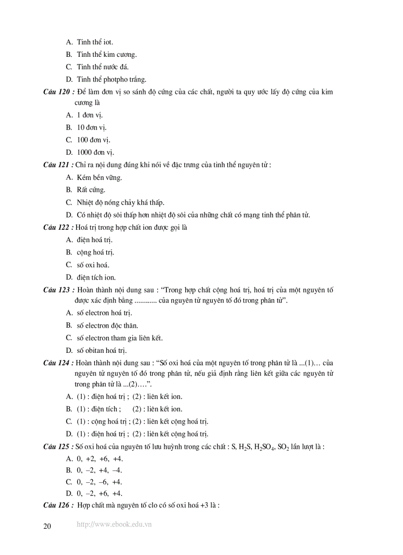 image for page Hóa 1000 câu trắc nghiệm 3 khối ôn thi đh 2