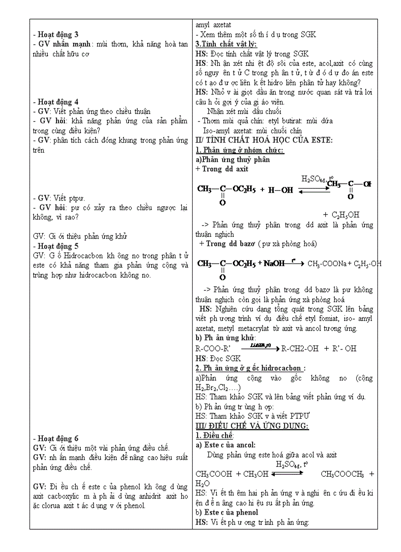 image for page Hoa 12 Giao an nang cao