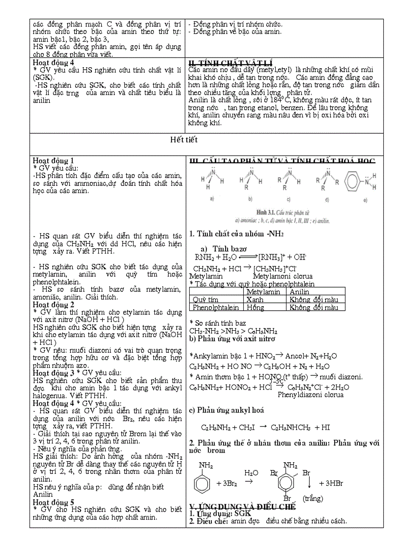 image for page Hoa 12 Giao an nang cao