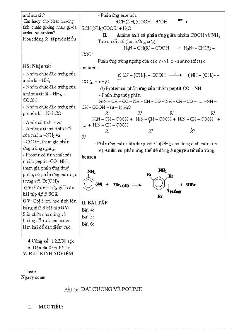image for page Hoa 12 Giao an nang cao