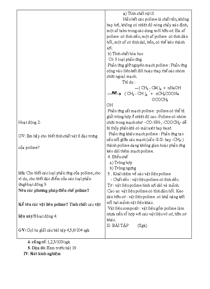 image for page Hoa 12 Giao an nang cao