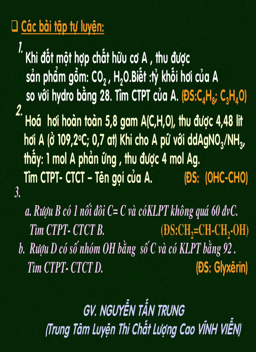 image for page Hóa 12 pp tìm công thức phân tử 2