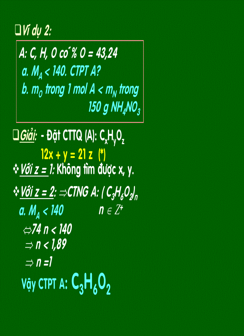 image for page Hóa 12 pp tìm công thức phân tử 2