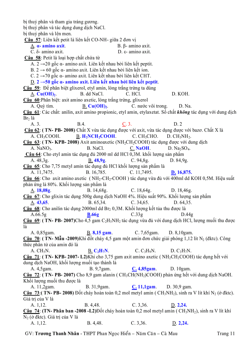 image for page Hoa12 tài liệu ôn thi