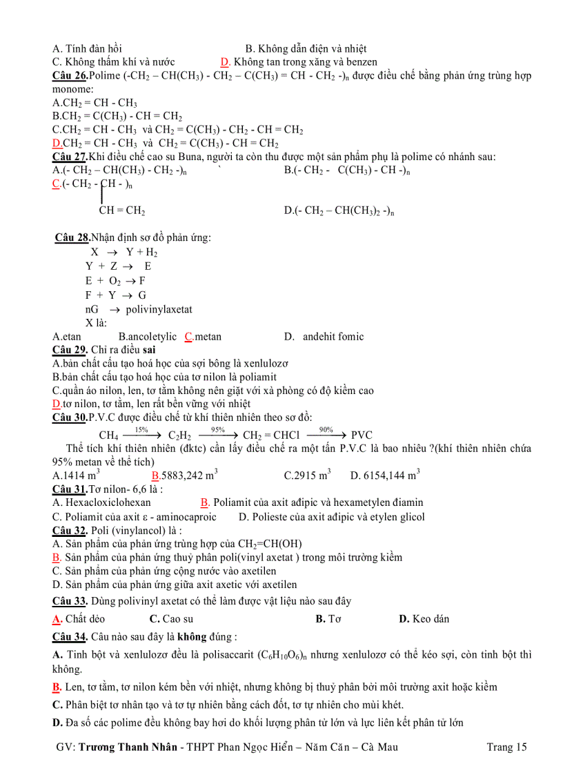 image for page Hoa12 tài liệu ôn thi