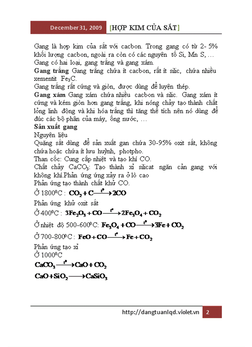 image for page Hợp kim của sắt