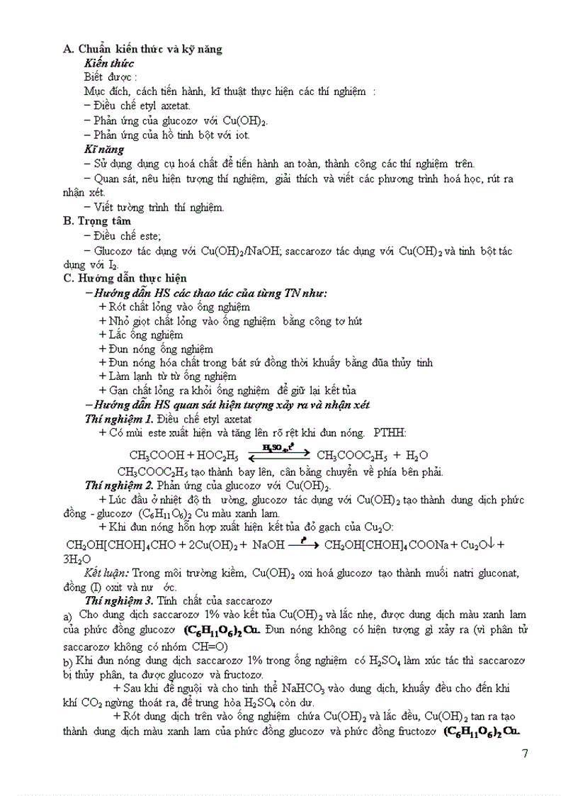 image for page Hướng dẫn thực hiện chuẩn KTKN Hóa 12 nâng cao