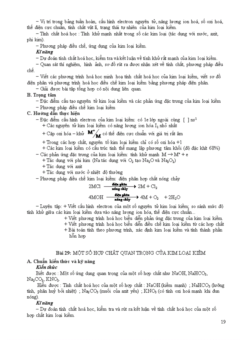 image for page Hướng dẫn thực hiện chuẩn KTKN Hóa 12 nâng cao